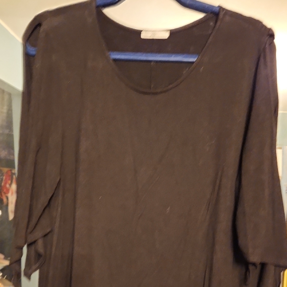 Joseph Brown 3/4 Sleeve Swing Dress
